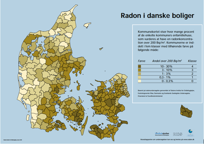 Radon kort